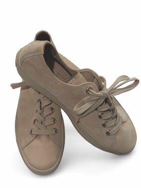 Paul Green Super Soft Leather Sneakers Sand Beige 5.5 UK / 8 US